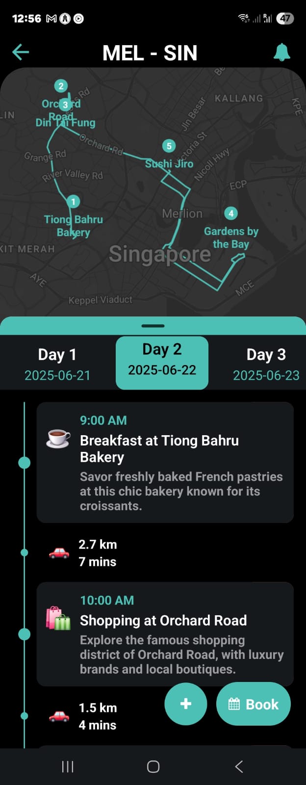 Itinerary Details